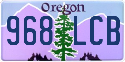 OR license plate 968LCB