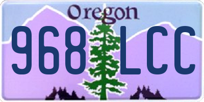 OR license plate 968LCC