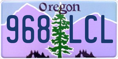 OR license plate 968LCL