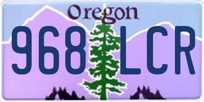 OR license plate 968LCR