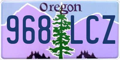 OR license plate 968LCZ