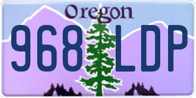 OR license plate 968LDP