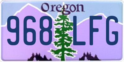 OR license plate 968LFG