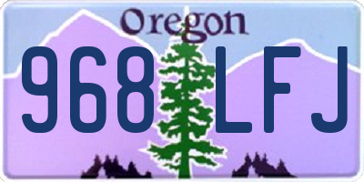 OR license plate 968LFJ