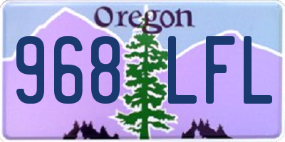 OR license plate 968LFL