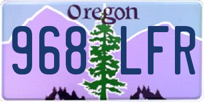 OR license plate 968LFR