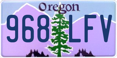 OR license plate 968LFV