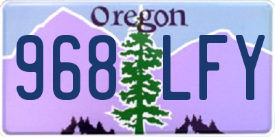 OR license plate 968LFY
