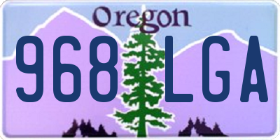 OR license plate 968LGA