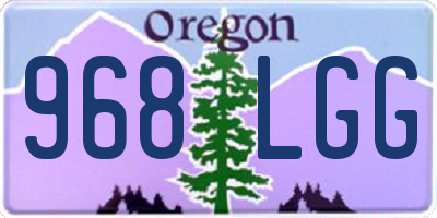 OR license plate 968LGG