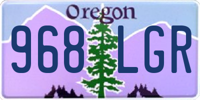 OR license plate 968LGR