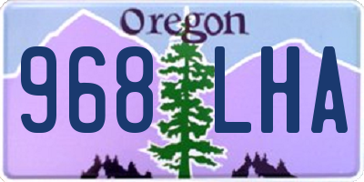 OR license plate 968LHA