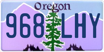 OR license plate 968LHY