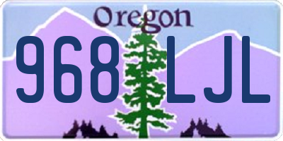 OR license plate 968LJL