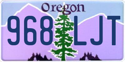 OR license plate 968LJT