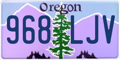 OR license plate 968LJV