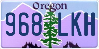 OR license plate 968LKH