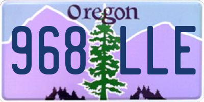 OR license plate 968LLE