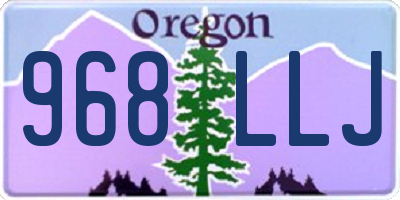 OR license plate 968LLJ