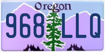 OR license plate 968LLQ