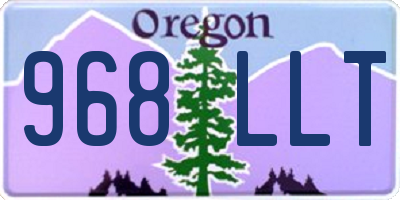 OR license plate 968LLT