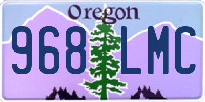 OR license plate 968LMC