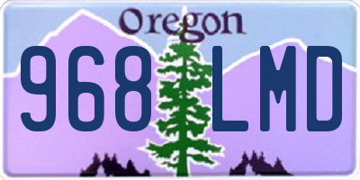 OR license plate 968LMD