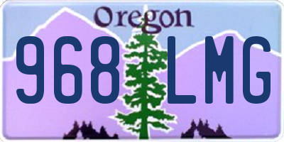 OR license plate 968LMG