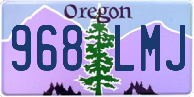 OR license plate 968LMJ