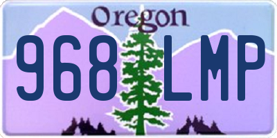 OR license plate 968LMP