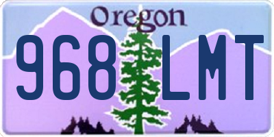 OR license plate 968LMT