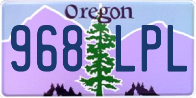 OR license plate 968LPL