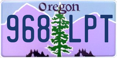 OR license plate 968LPT