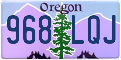 OR license plate 968LQJ