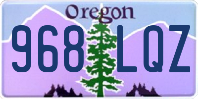 OR license plate 968LQZ