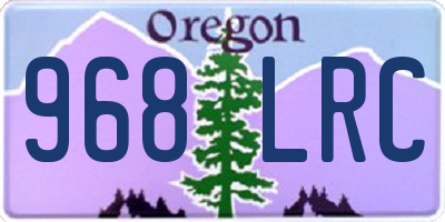 OR license plate 968LRC