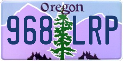 OR license plate 968LRP