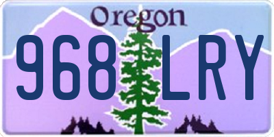 OR license plate 968LRY
