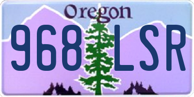 OR license plate 968LSR