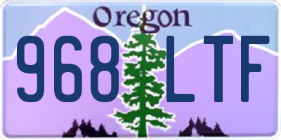 OR license plate 968LTF