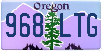 OR license plate 968LTG