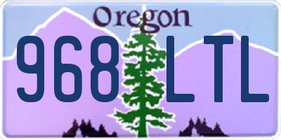 OR license plate 968LTL