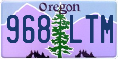 OR license plate 968LTM
