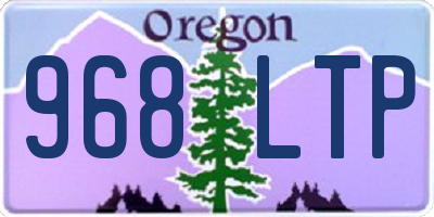 OR license plate 968LTP