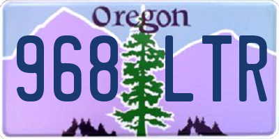 OR license plate 968LTR