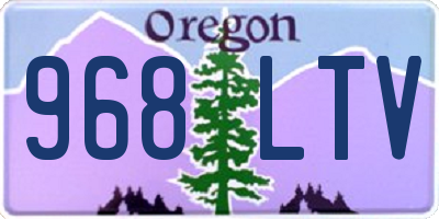 OR license plate 968LTV