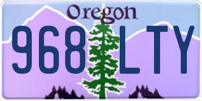 OR license plate 968LTY