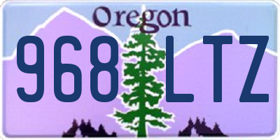 OR license plate 968LTZ