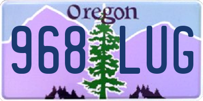 OR license plate 968LUG