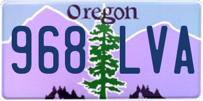 OR license plate 968LVA